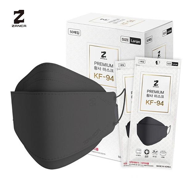 잔카 KF-94 황사마스크 (검정)