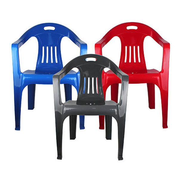 플라스틱 등받이 팔걸이 의자 (옵션선택)