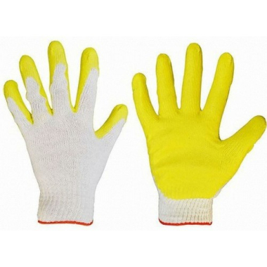 황색 반코팅 장갑 벌크