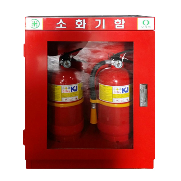 캐비넷형 2구 소화기 보관함 (제작품)