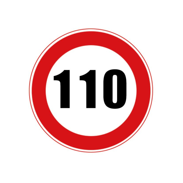 교통 표지판 - 속도 제한 (옵션선택)