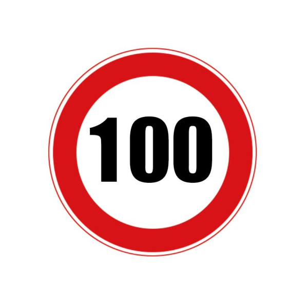 교통 표지판 - 속도 제한 (옵션선택)