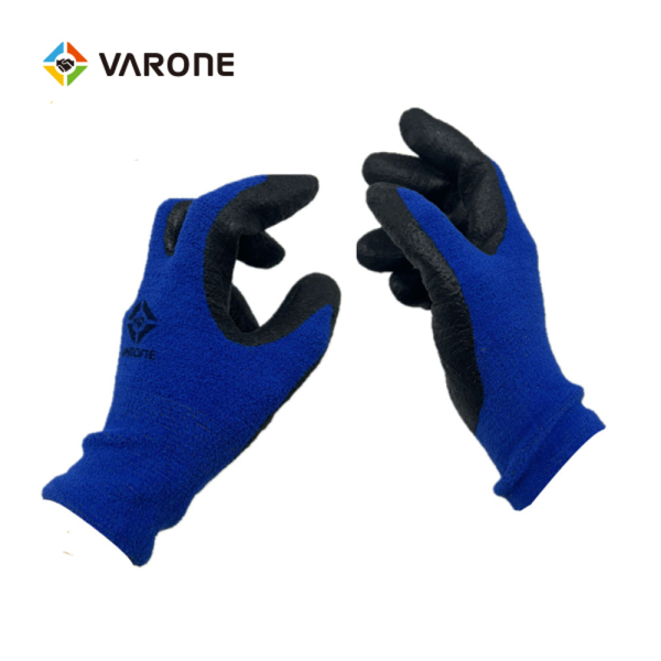 NBR 멜란지 방한용 기모장갑 (블루) (옵션선택)