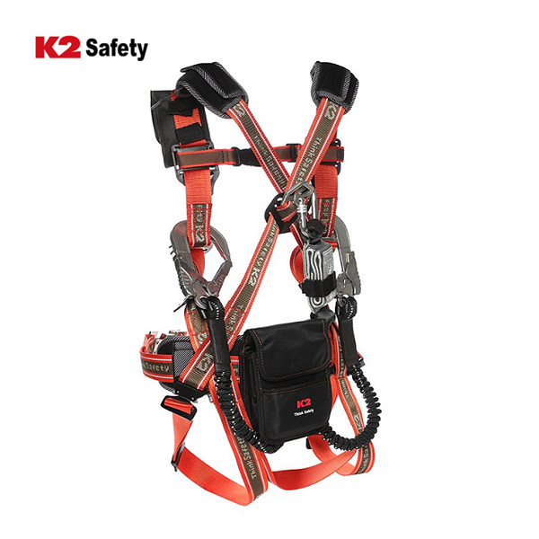 K2 안전그네 KB-9201 OR/Y 더블죔줄 (옵션선택)